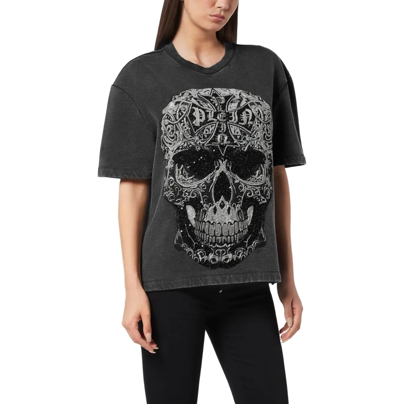 Philipp Plein T-Shirt T-Shirt Man Fit Skull Verziert schwarz(Image 3)