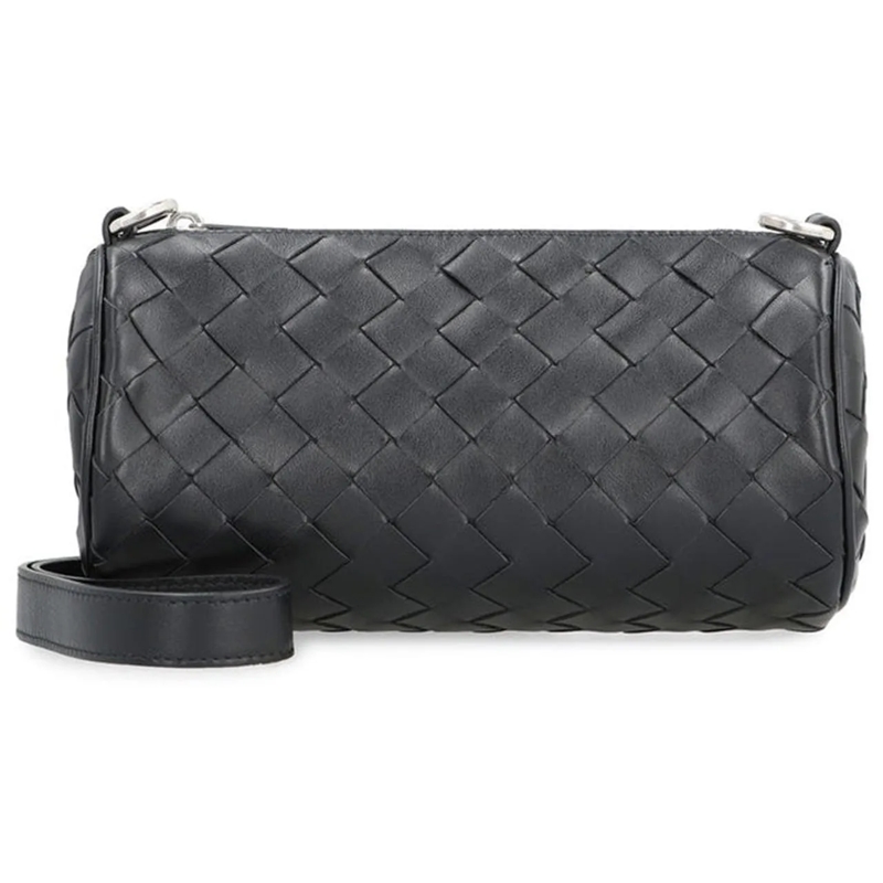 Bottega Veneta Tote Bottega Veneta Barrell Mini Intrecciato Leather Ba schwarz