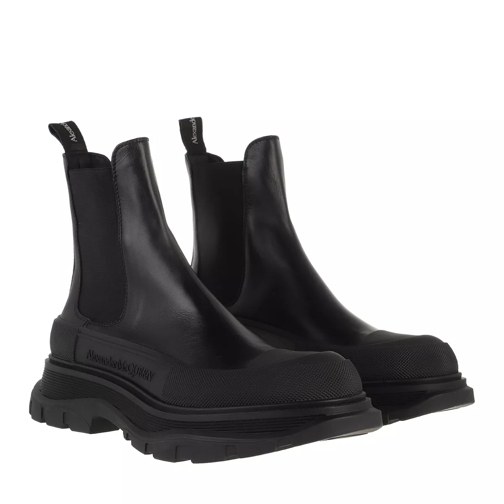 Alexander McQueen Chunky Sole Boots Black/Silver Chelsea Boot