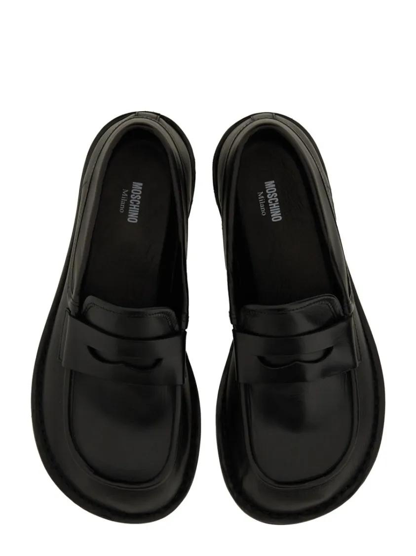 Thumbnail - Moschino Loafer - "Desert" Moccasins - Gr. 40 (EU) - in Schwarz - für Damen