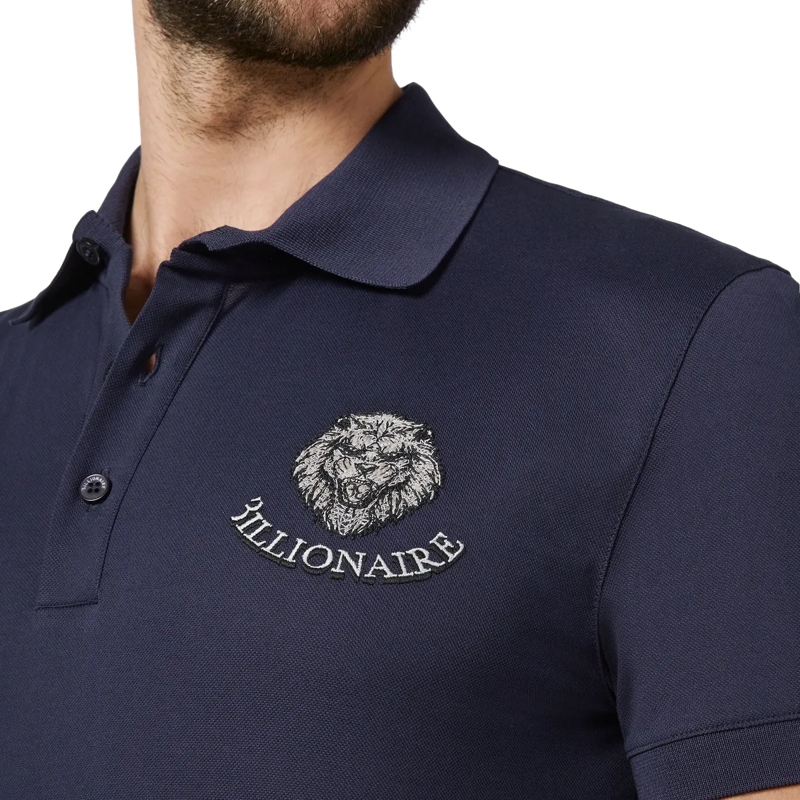 BILLIONAIRE Top Poloshirt Lion dunkel-blau(Image 4)