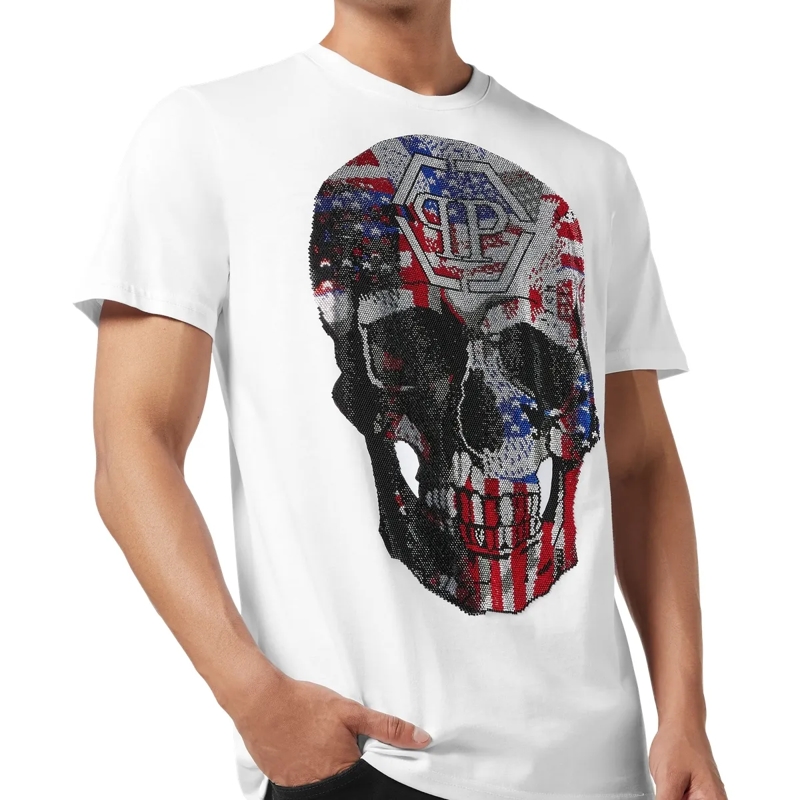 Philipp Plein T-Shirt T-Shirt Round Neck Ss Skull weiss(Image 5)