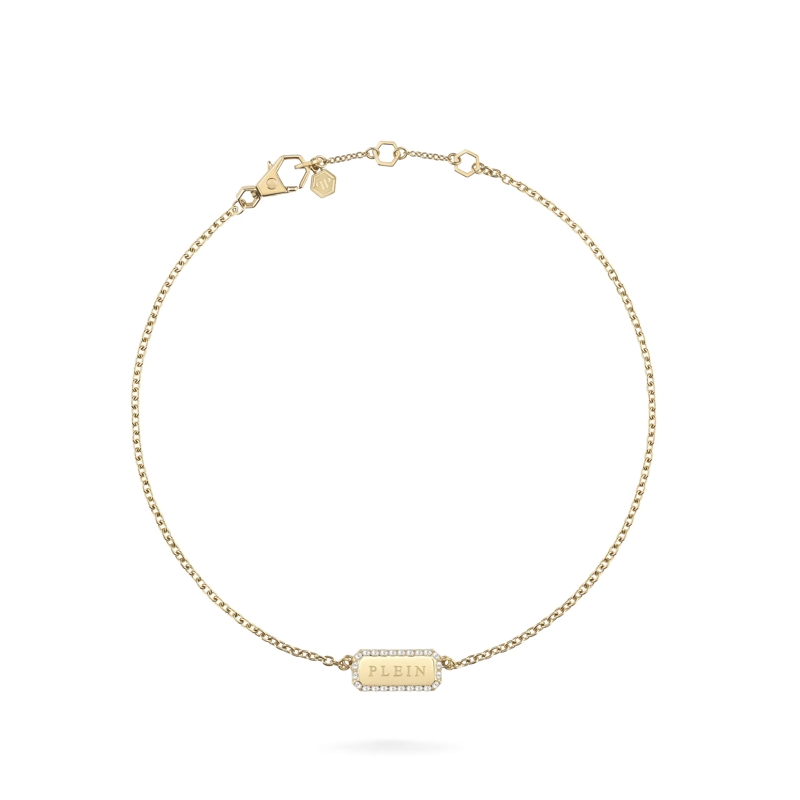 Philipp Plein Mittellange Halskette Halskette Plein Tag gold
