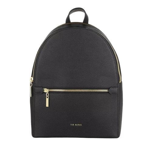 Ted Baker Coorra Soft Leather Double Zip Backpack Black Ryggsäck