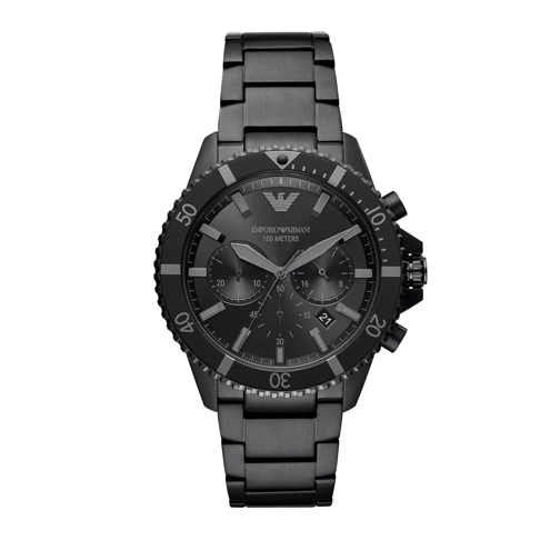 Emporio Armani Chronograph Stainless Steel Watch AR11363 Black Chronograaf