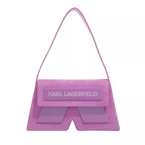 Karl Lagerfeld Icon K Shoulderbag Suede Mauve Hobo Bag