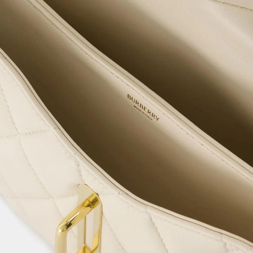 Burberry Hobo bags Small Rocking Wallet On Chain Leather Beige in beige