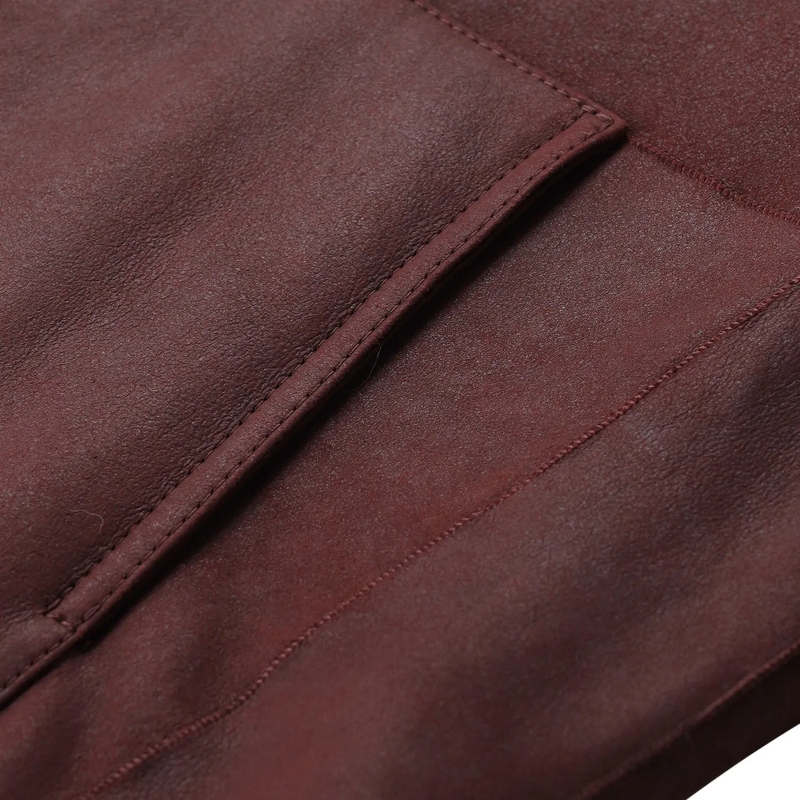 Werner Christ Jacke Wendejacke Grace aus Leder rot(Image 7)