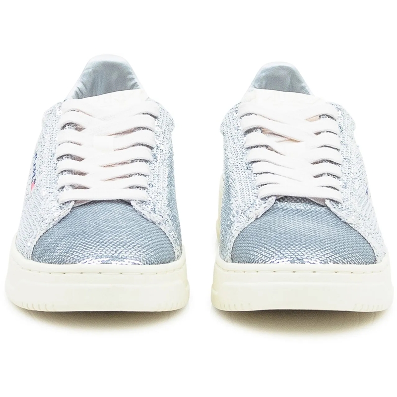 Autry International Low-Top-Sneaker Sneakers Autry Rose Medialist Low con Paillettes A silber(Image 2)