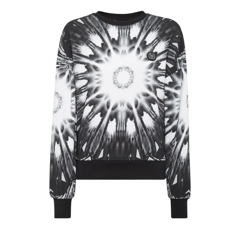 Plein Sport Sweatshirt Sweatshirt Optical Flower schwarz