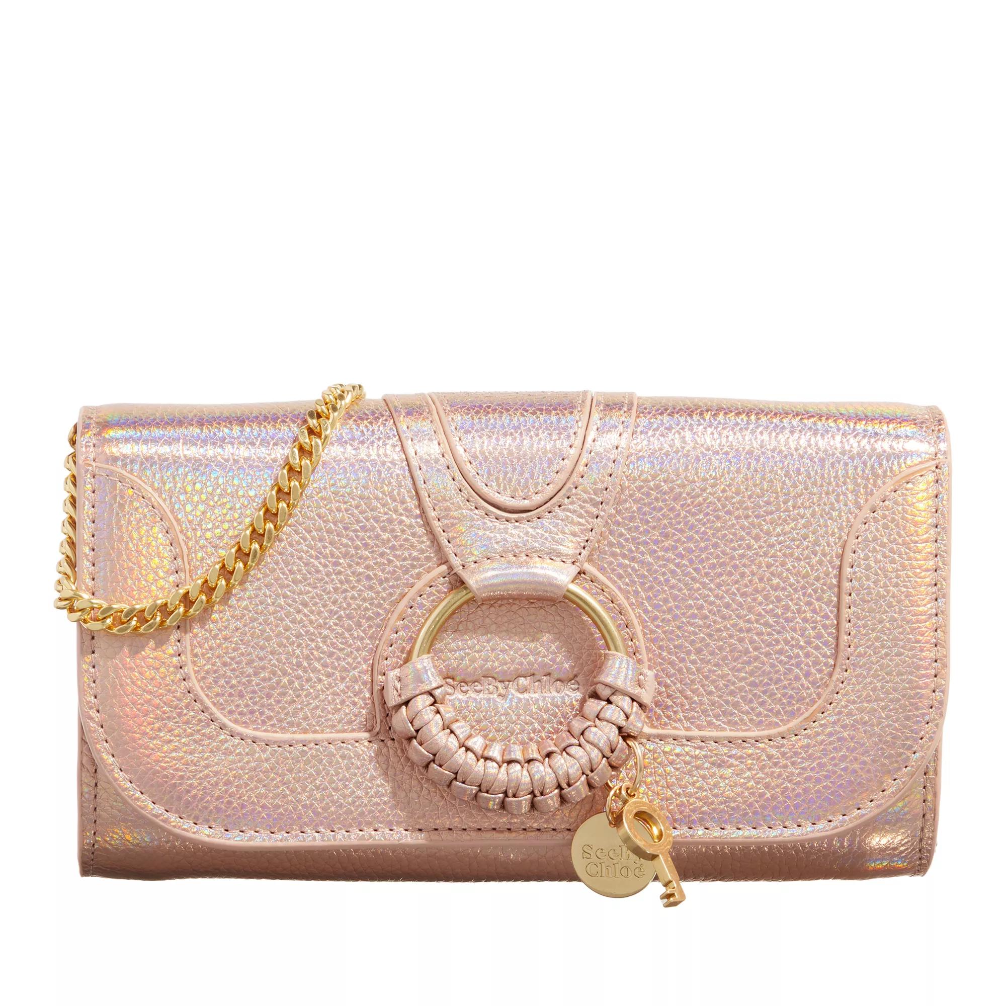 See By Chloe Hana Sbc Long Wallet Golden Dust Wallet On A Chain