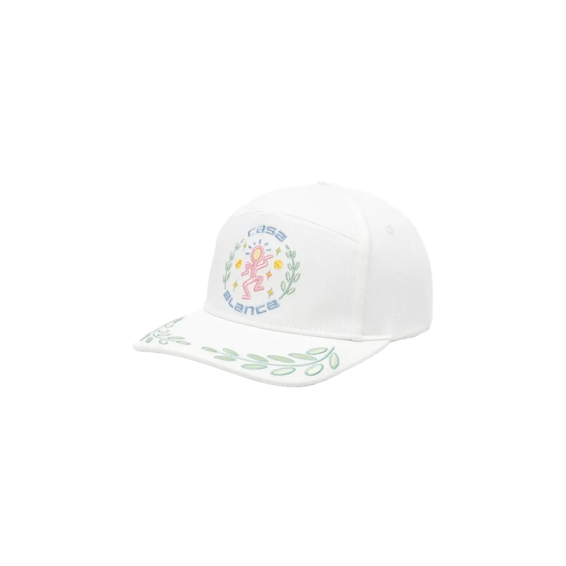 Casablanca Mütze Casablanca A-SP26-HAT-008-01 white jersey white jersey white jersey
