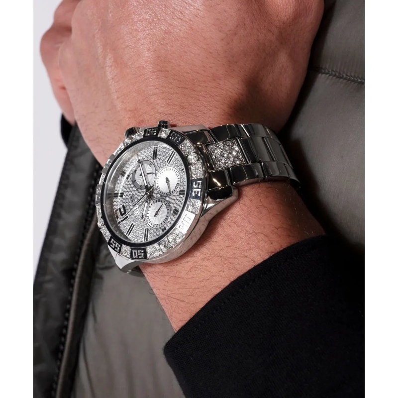 Guess Quarzuhr Quarz-Analoguhr Majestic silber(Image 2)