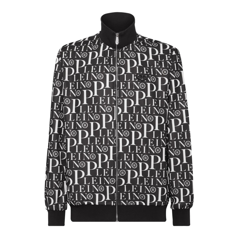 Philipp Plein Daunenjacke Jogging-Jacke Philipp Plein Tm schwarz