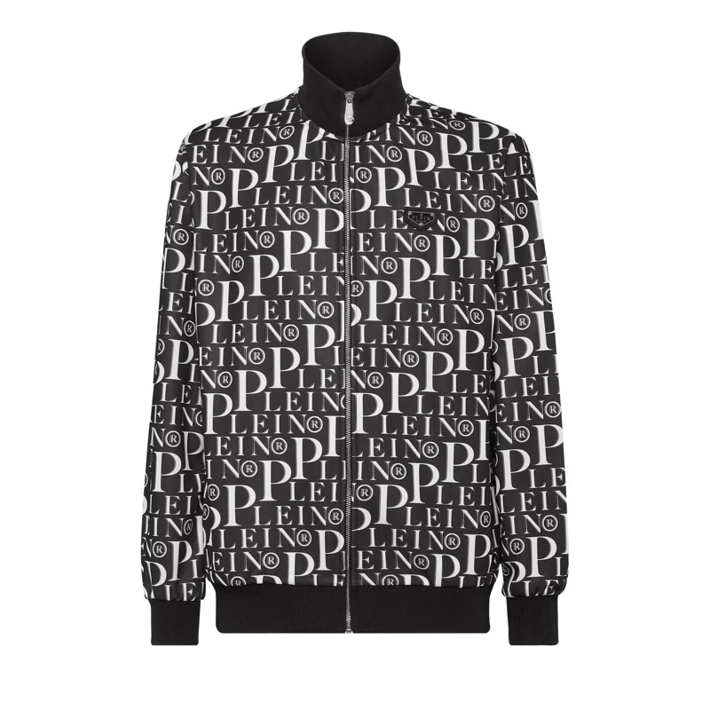 Philipp Plein Daunenjacke Jogging-Jacke Philipp Plein Tm schwarz