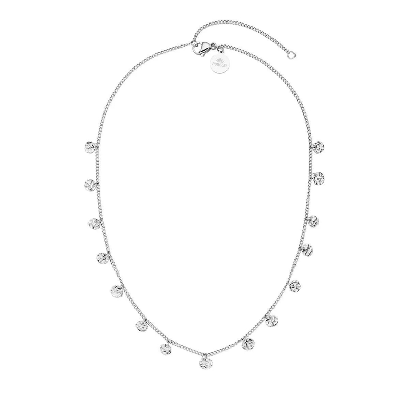 Purelei Mittellange Halskette Halskette Malihini silber
