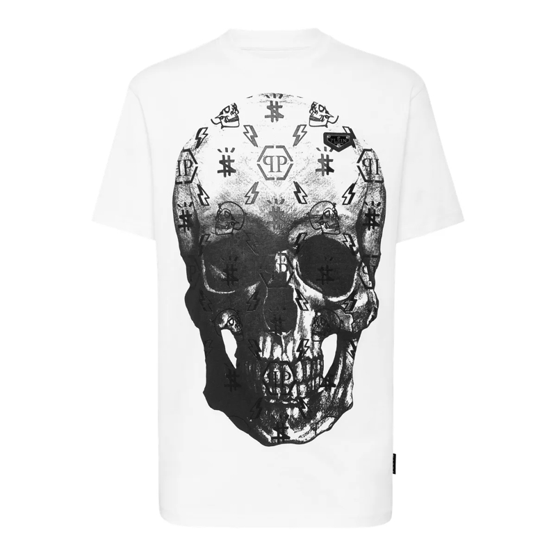 Philipp Plein T-Shirt T-Shirt Skull weiss