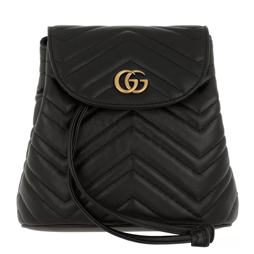 Gucci GG Marmont Matelassé Backpack Leather Black Backpack