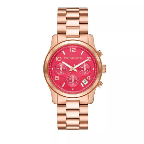 Michael Kors Michael Kors Runway Chronograph Stainless Steel Watch Rose Gold Quartz Horloge