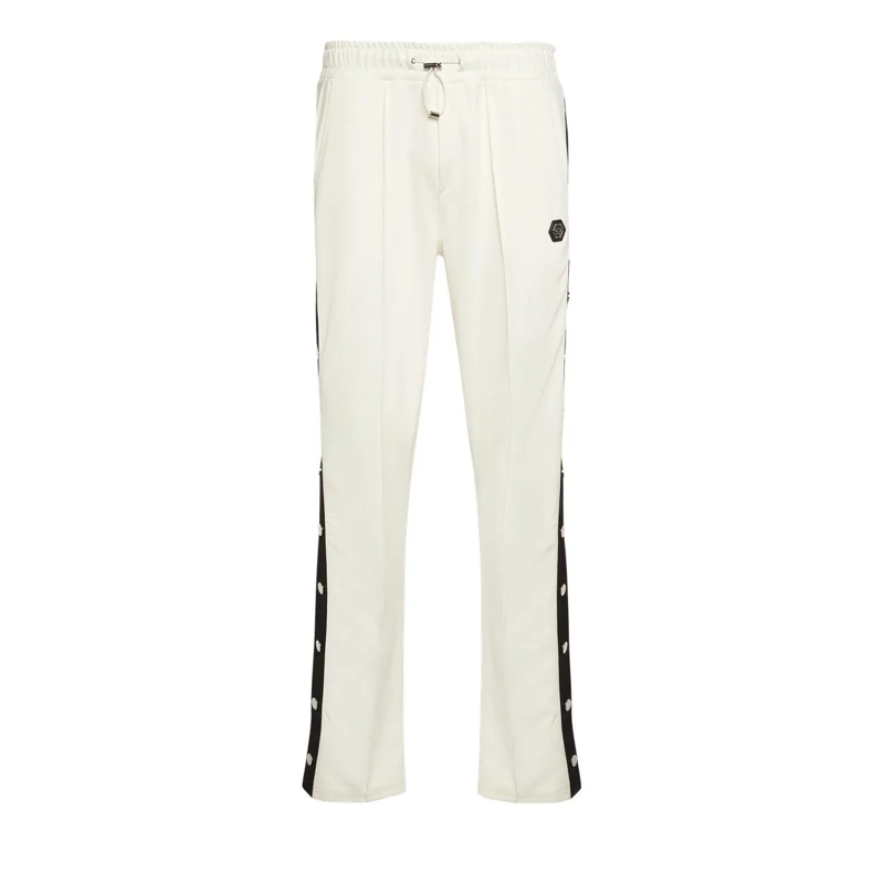 Philipp Plein Jogginghose Jogginghosen Signature weiss