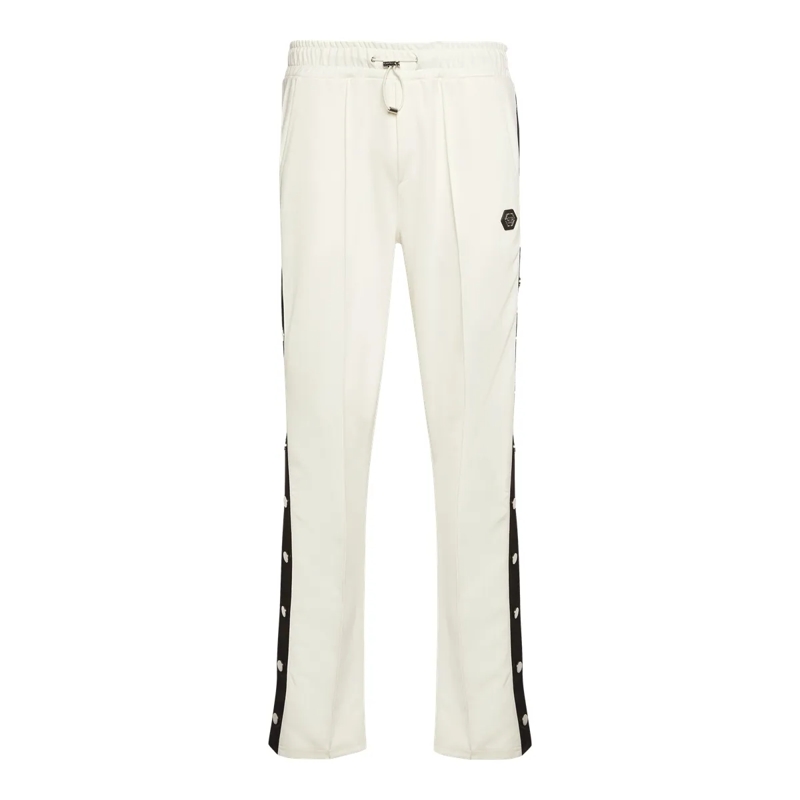 Philipp Plein Jogginghose Jogginghosen Signature weiss