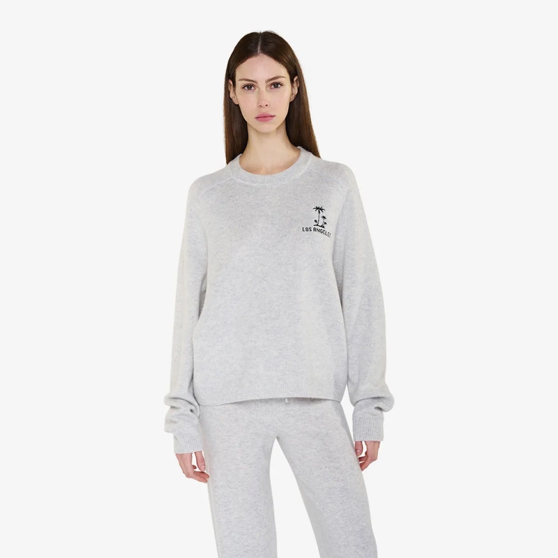 True Religion  - Lange Ärmel- Gerader Schnitt- Rippbündchen an  grau(Image 6)