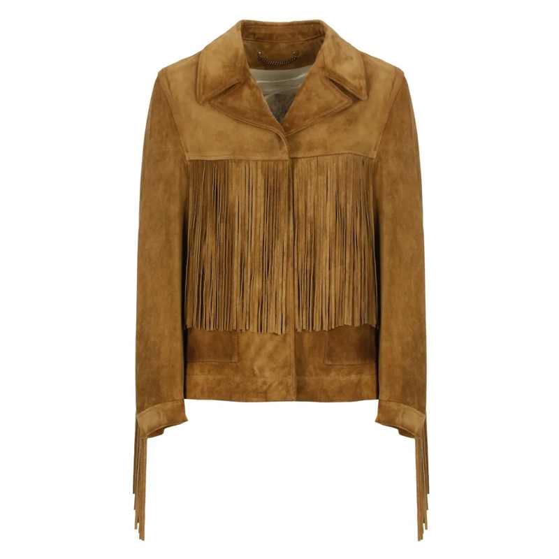 Golden Goose Veste en cuir Olinda Jacket Brown