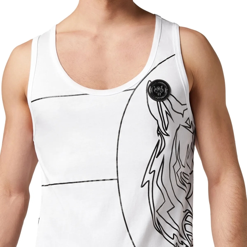 Plein Sport Top Tanktop Tiger weiss(Image 6)