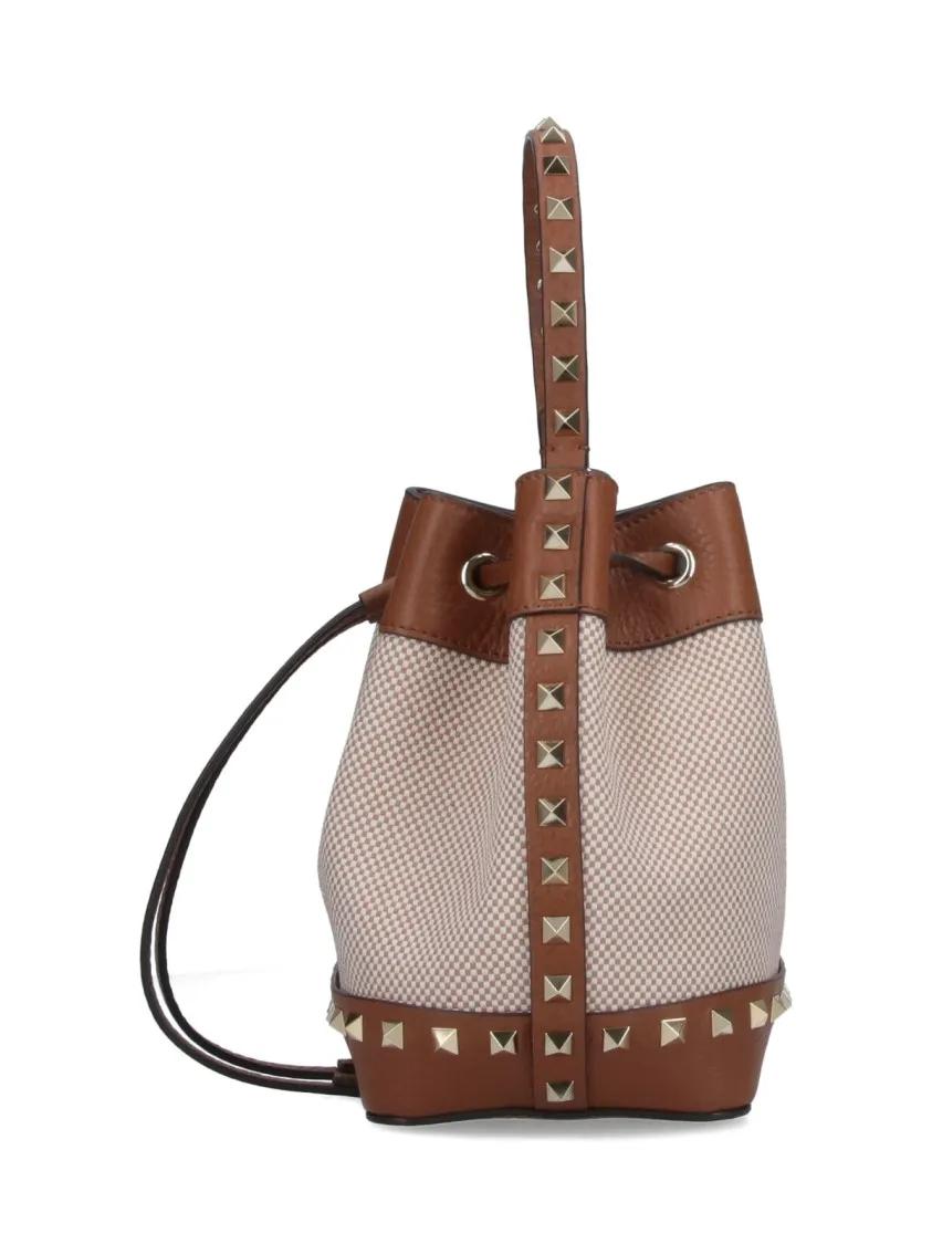 Valentino Garavani Bucket bags "Rockstud" Bucket Bag – Brown in bruin