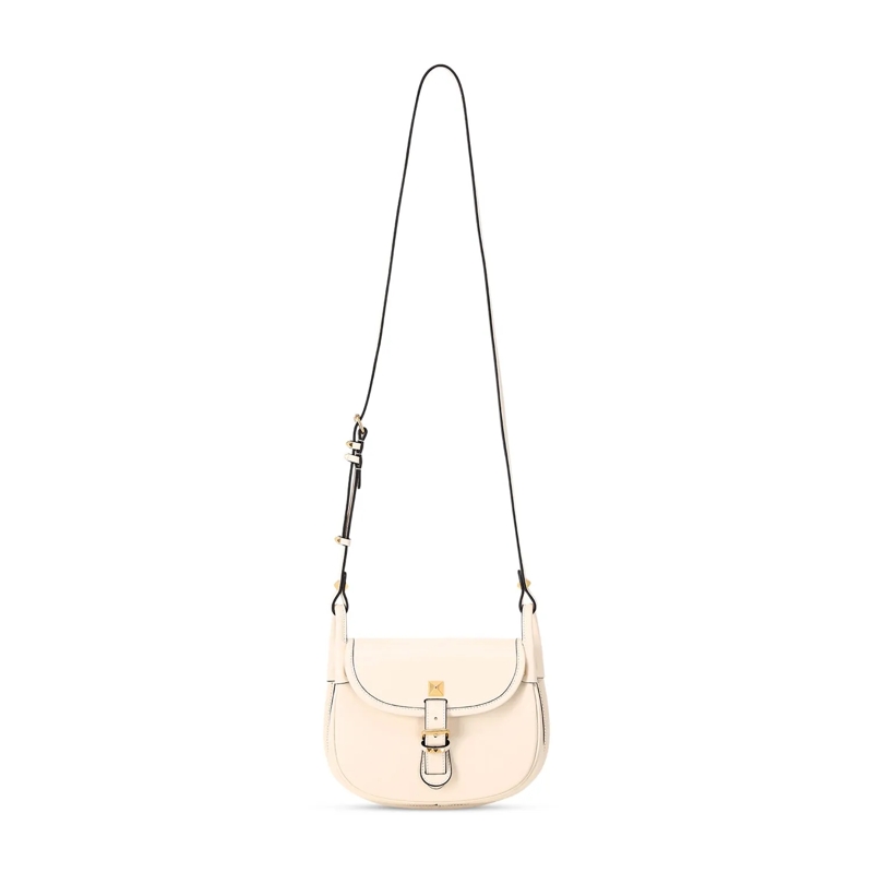 Valentino Garavani Crossbody Bag Umhängetasche mit Nieten weiß