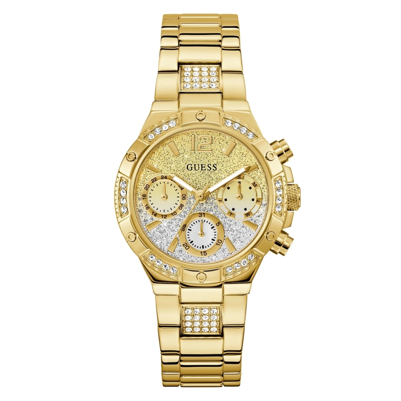 Guess Quarzuhr Quarz-Analoguhr Harlow gold