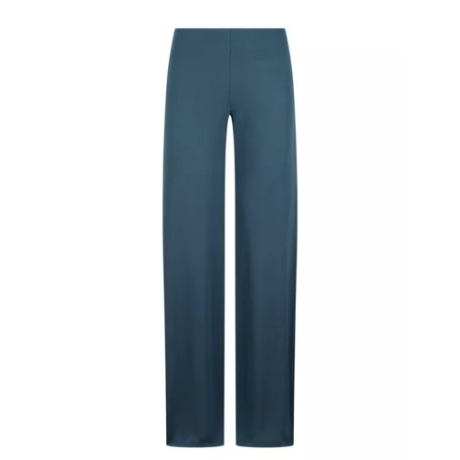 Alberta Ferretti Jersey Trousers Blue 