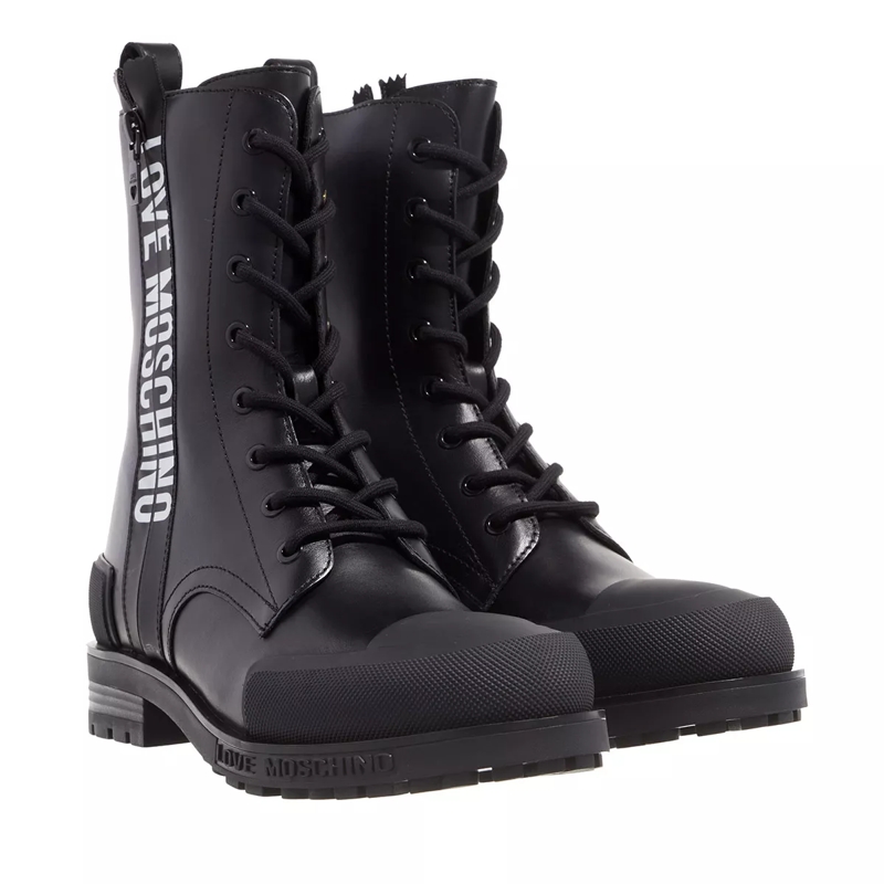 Love Moschino Schnürstiefel St.Ttod.Daily40 Vitello Nero