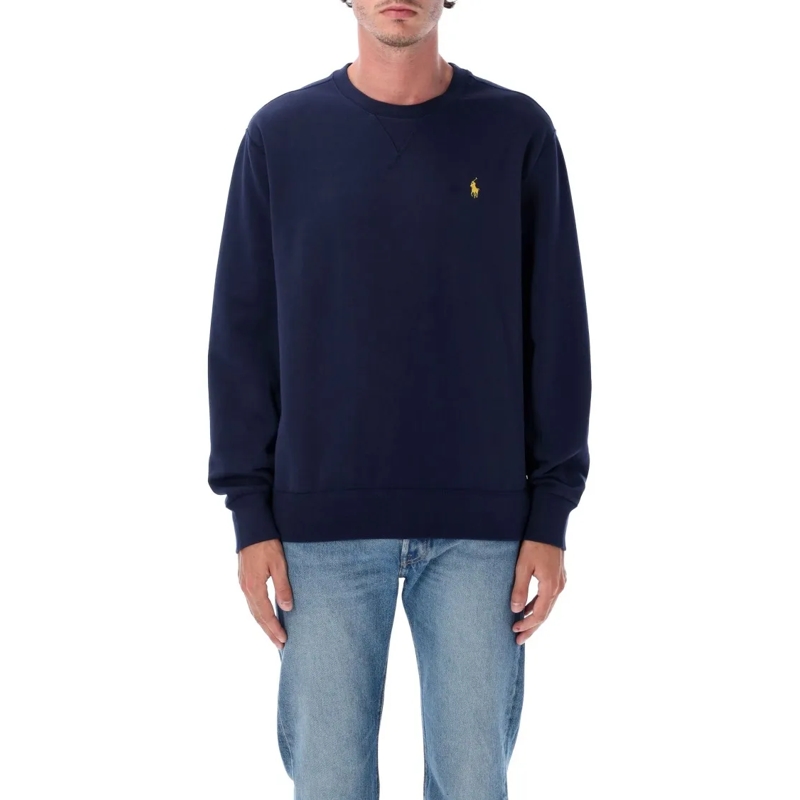 Polo Ralph Lauren  Crew Neck Sweatshirt With Embroidered Pony Emblem Black