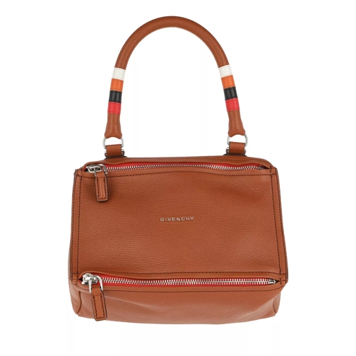 Givenchy Small Pandora Bag Grained Leather Chestnut Bowling Bag