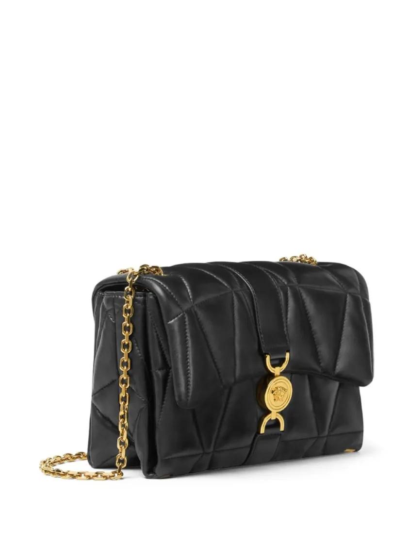 Versace Hobo bags Quilted Black Shoulder Bag in zwart