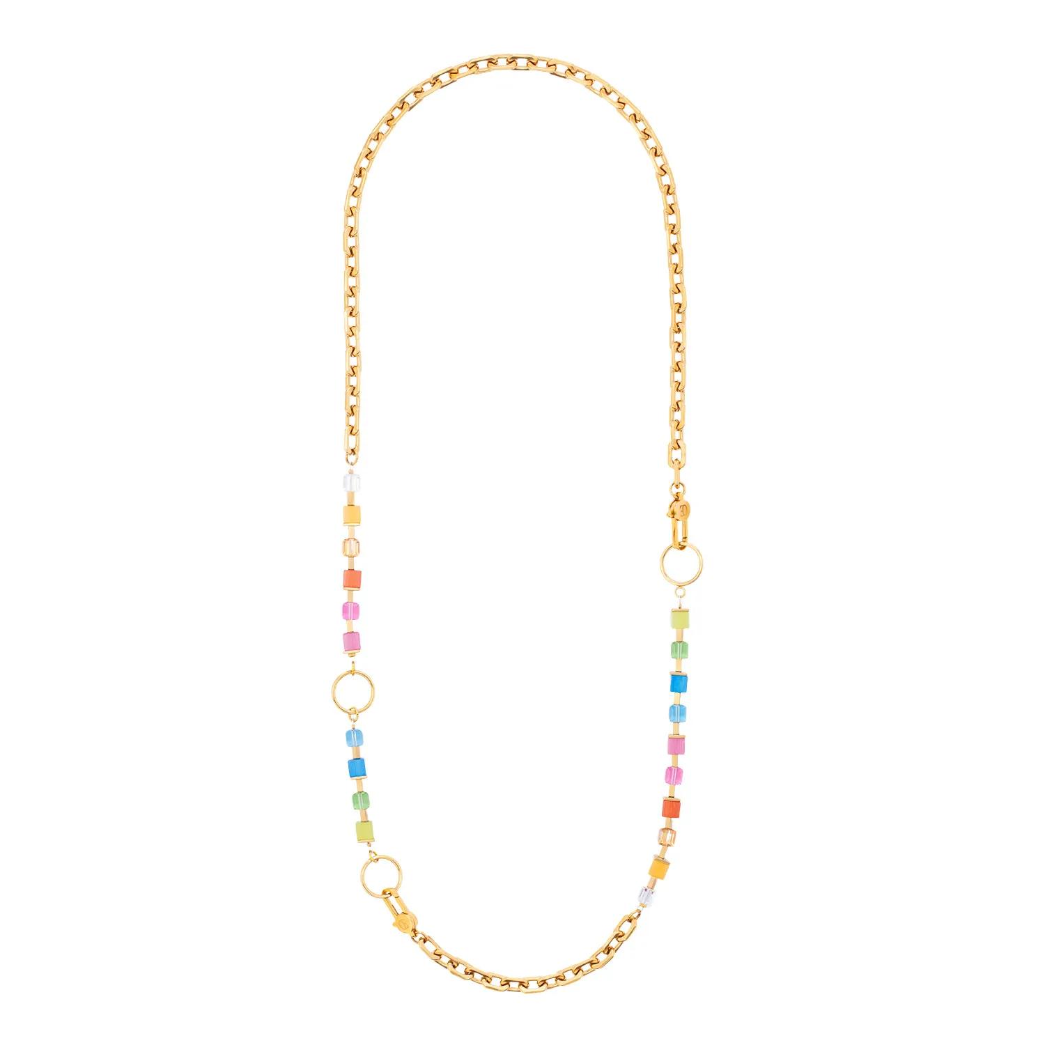 Thumbnail - COEUR DE LION Halskette - Halskette Cube Fusion Charm - Gr. unisize - in Mehrfarbig - für Damen