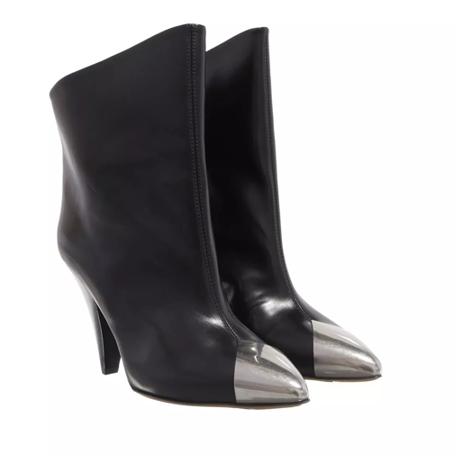 Isabel Marant Lapio Boots Leather Black Ankle Boot