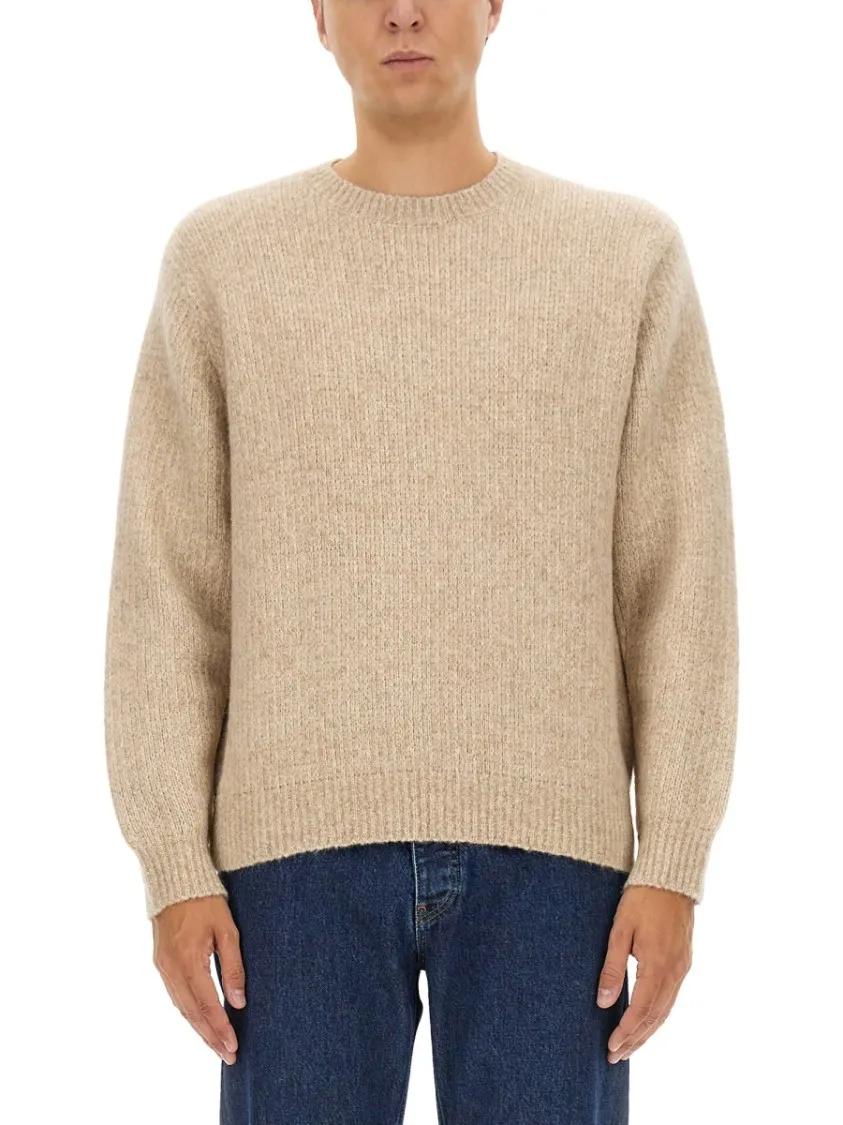 Thumbnail - Sunflower - Textured Knit Regular Fit Sweater - Größe XL - beige