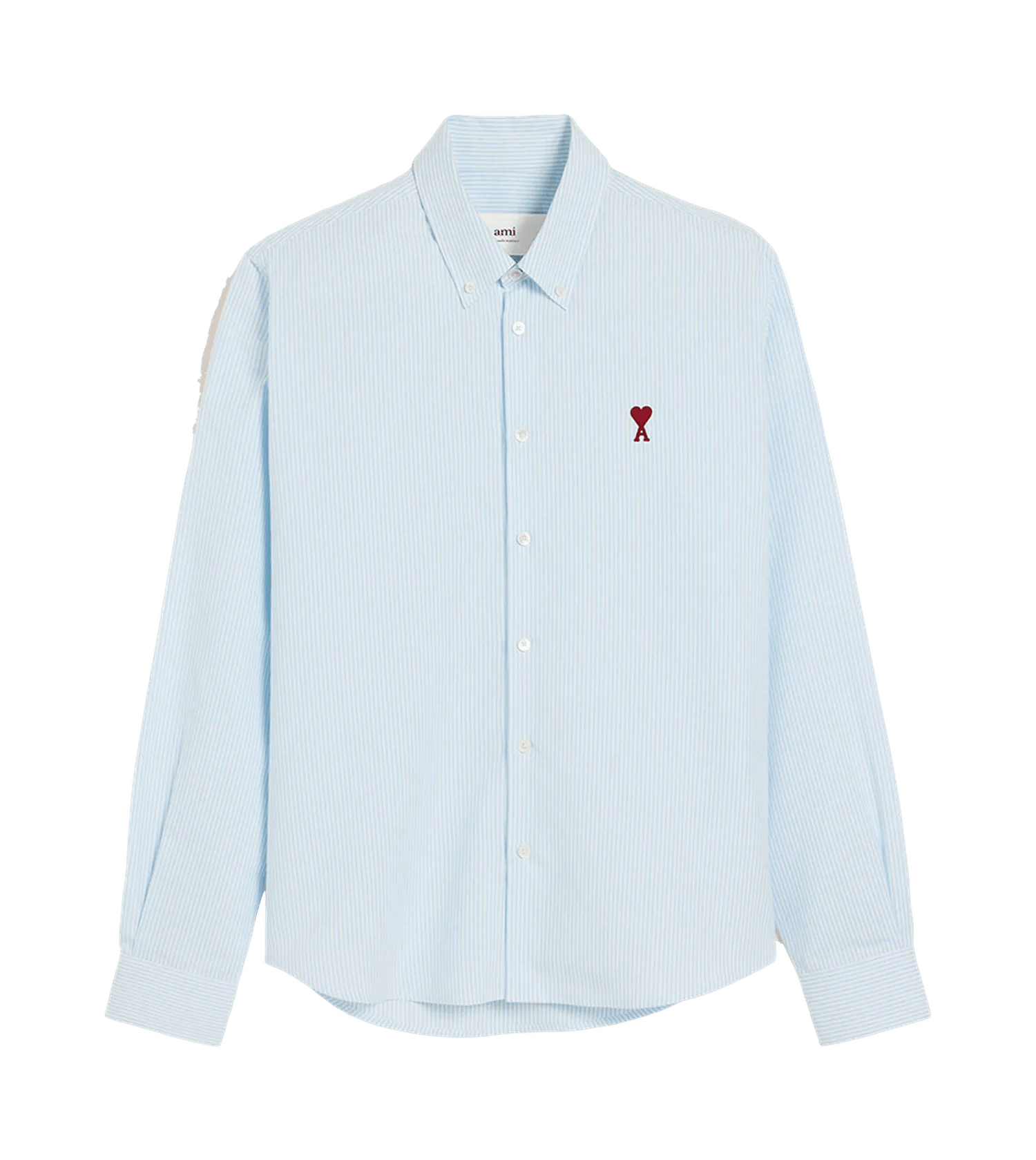 AMI Paris - Button-down-Hemd mit Logo - Größe XXL - weiß