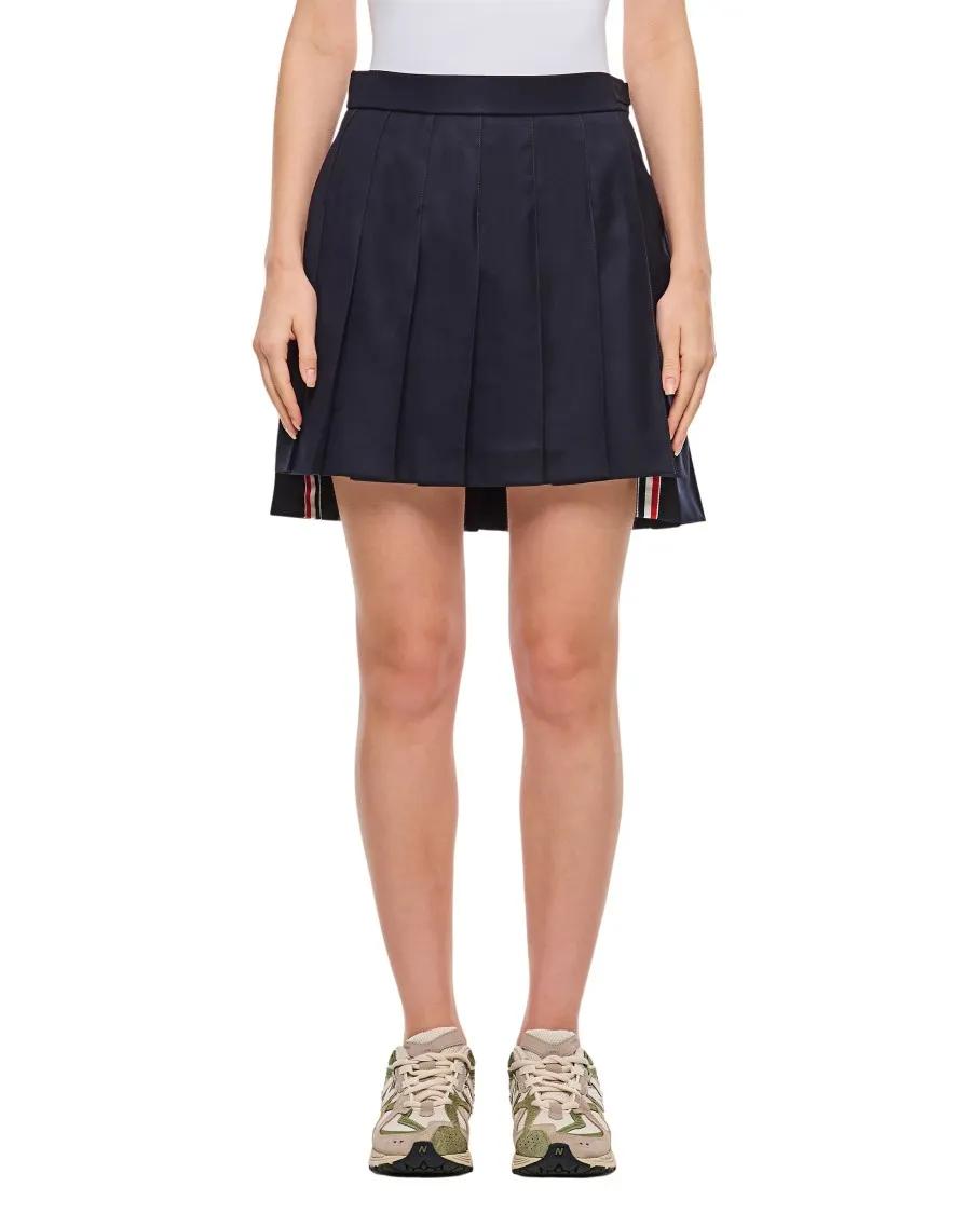 Thumbnail - Thom Browne - Pleated Skirt - Größe 40 - blau