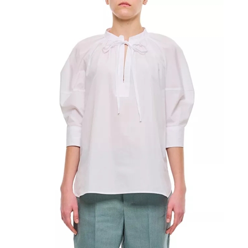Max Mara Capri Short Sleeve Shirt White 