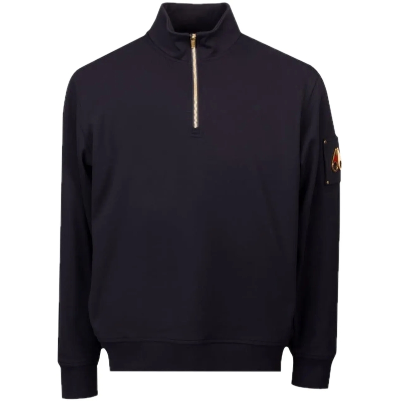 Moose Knuckles  Snyder 1/4 Zip Gold Black schwarz