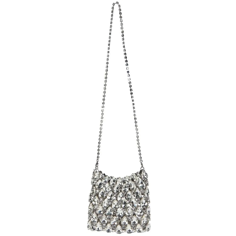 Self Portrait Clutch Bags Silver silber