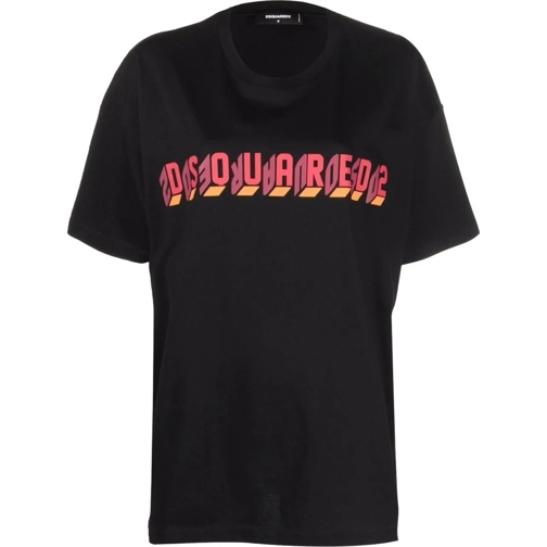 Dsquared2 T-Shirts Mirror Logo Oversize T-shirt schwarz