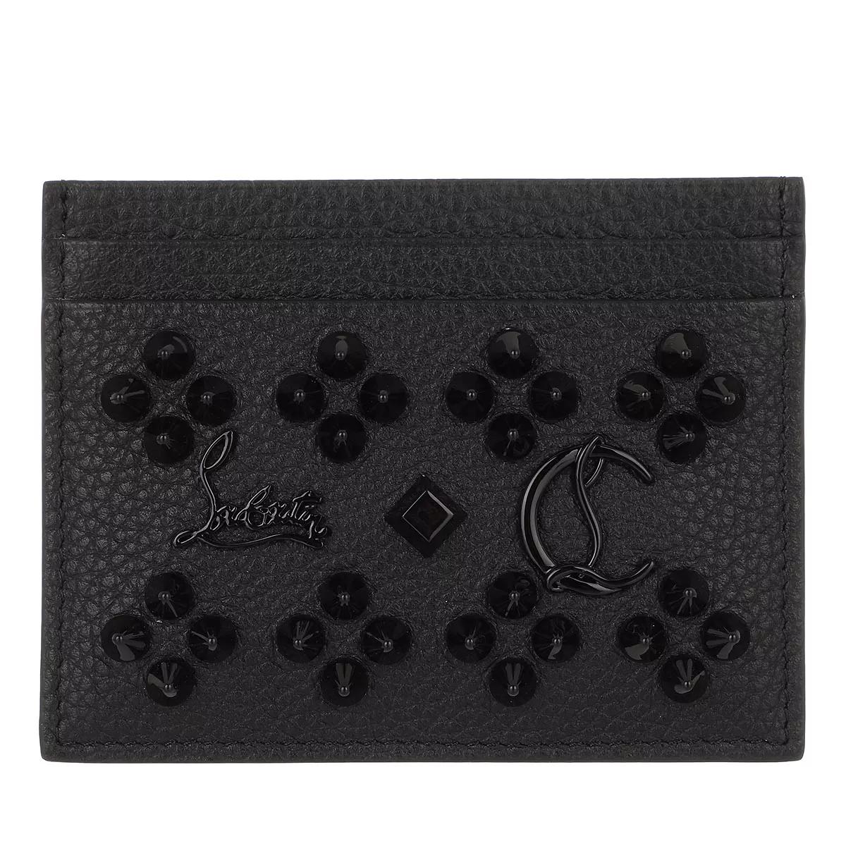 Christian Louboutin Portemonnaies - Panettone Card Case - Gr. unisize - in Schwarz - für Damen