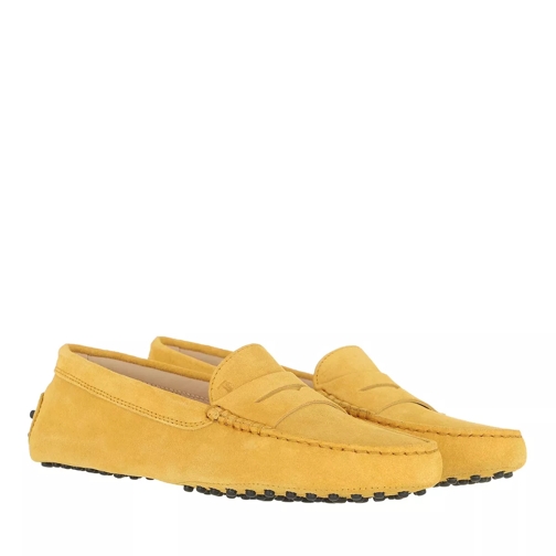 Tod's Gommini Mocassins Leather Yellow Conducteur
