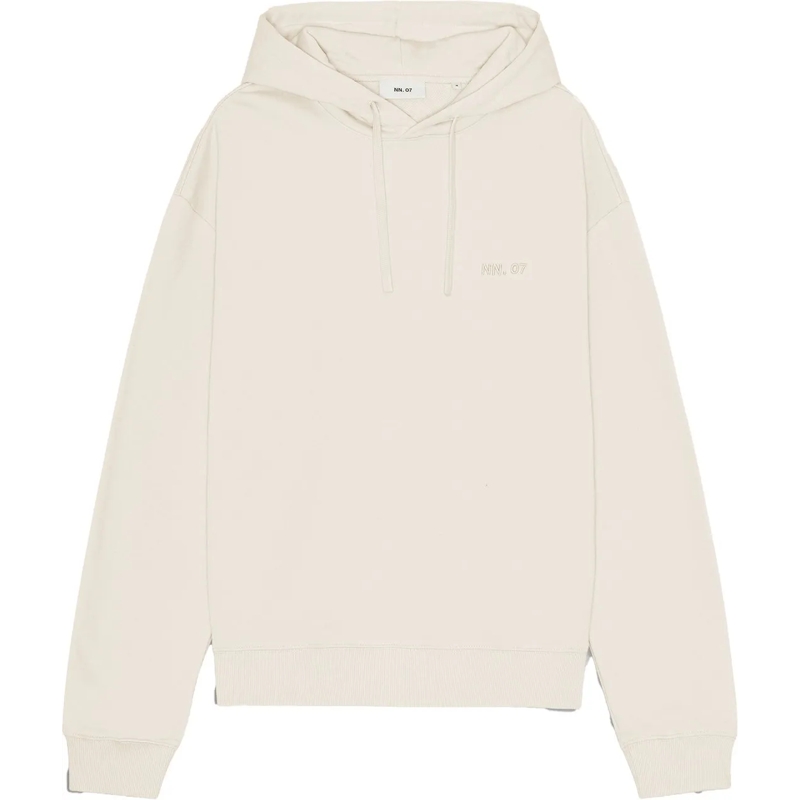 NN. 07  David Brushed Hoodie weiß