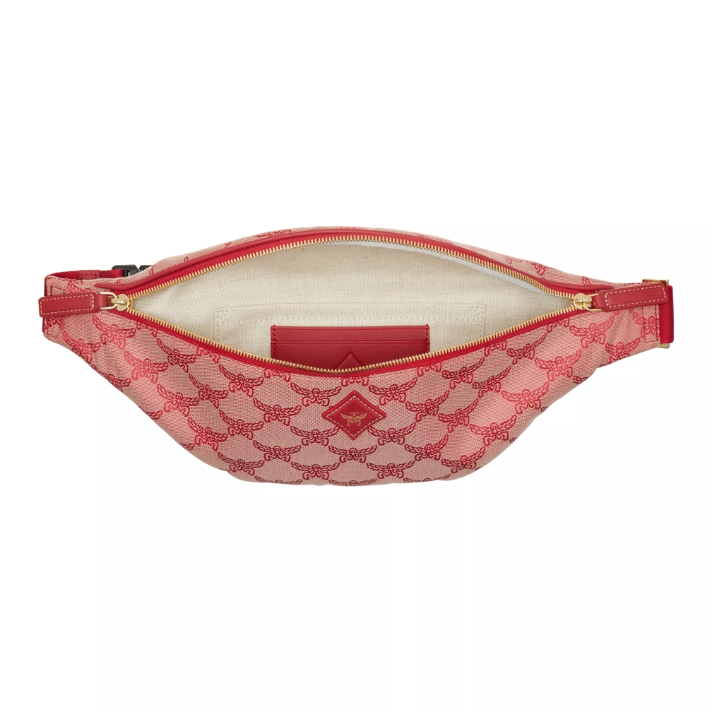 Mcm pink fanny pack sale