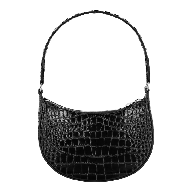 Philipp Plein Crossbody Bag Henkeltasche Crocco Print schwarz(Image 2)